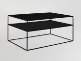 Stół kawowy TENSIO 2 FLOOR METAL 100x60 - czarny