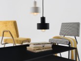 Stół kawowy TENSIO 2 FLOOR METAL 100x60 - czarny