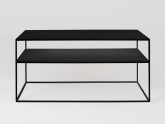 Stół kawowy TENSIO 2 FLOOR METAL 100x60 - czarny