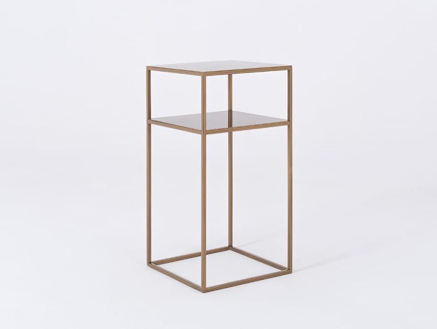 Stolik TENSIO 2 FLOOR METAL 30 - złoty