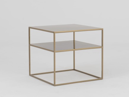 Stół kawowy TENSIO 2 FLOOR METAL 50 - złoty