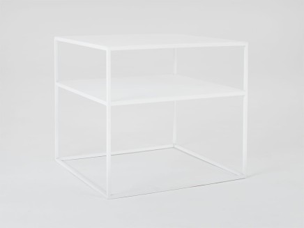 Stół kawowy TENSIO 2 FLOOR METAL 50 - biały