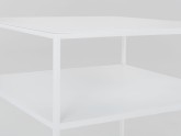 Stół kawowy TENSIO 2 FLOOR METAL 50 - biały