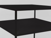 Stół kawowy TENSIO 2 FLOOR METAL 50 - czarny