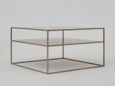 Stół kawowy TENSIO 2 FLOOR METAL 80 - złoty