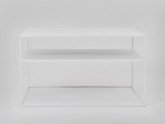 Stół kawowy TENSIO 2 FLOOR METAL 80 - biały