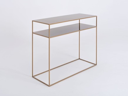 Konsola TENSIO 2 FLOOR METAL 100x35 - złoty
