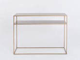 Konsola TENSIO 2 FLOOR METAL 100x35 - złoty