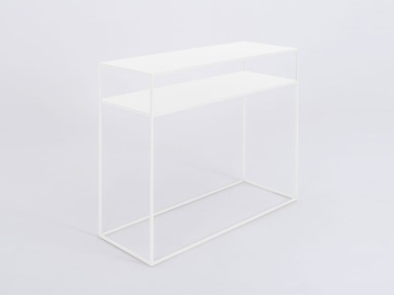 Konsola TENSIO 2 FLOOR METAL 100x35 - biały