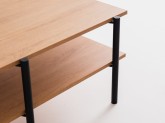 Stół kawowy RAVE BASIC 100x60 - dąb(3395), czarny