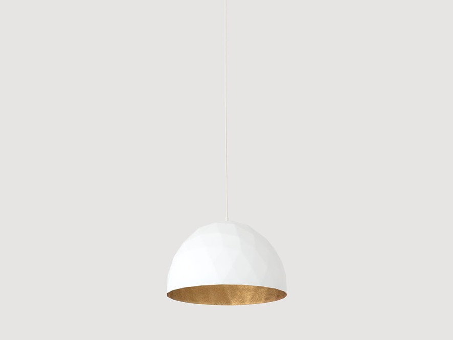 Lampa wisząca LEONARD M - złoto-biały