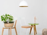 Lampa wisząca LEONARD M - złoto-biały