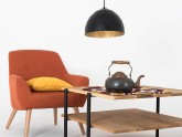Lampa wisząca LEONARD M - złoto-czarny