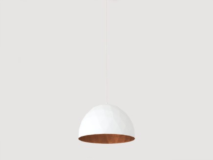 Lampa wisząca LEONARD M - miedziano-biały