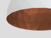 Lampa wisząca LEONARD M - miedziano-biały