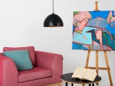 Lampa wisząca LEONARD M - miedziano-czarny