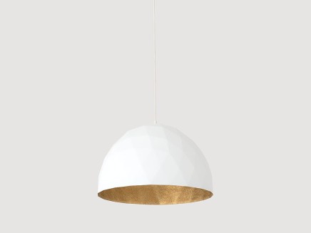 Lampa wisząca LEONARD L - złoto-biały