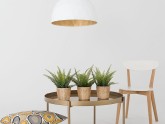 Lampa wisząca LEONARD L - złoto-biały