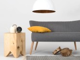 Lampa wisząca LEONARD L - miedziano-biały