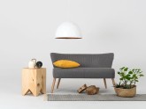 Lampa wisząca LEONARD L - miedziano-biały