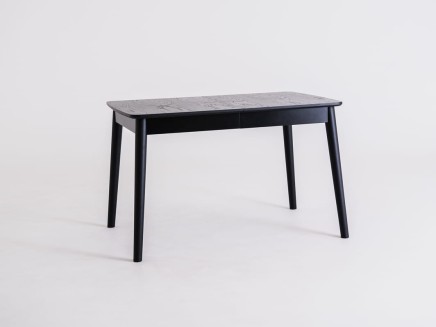 Stół jadalniany ANTON BLACK 120x80 rozkładany - czarny