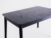 Stół jadalniany ANTON BLACK 120x80 rozkł. - czarny