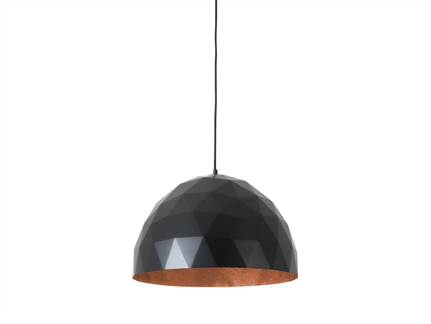 Lampa wisząca LEONARD L - miedziano-czarny