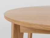 Stół jadalniany WOODYOU ROUND 95 rozkł. - dąb lity gładki