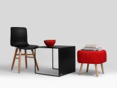 Stolik 2 WALL METAL 50 - czarny