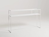 Konsola SENSO FLOWER METAL 120x25 P - biały