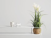 Konsola SENSO FLOWER METAL 120x25 P - biały