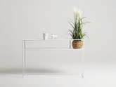 Konsola SENSO FLOWER METAL 120x25 P - biały