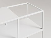 Konsola SENSO FLOWER METAL 120x25 P - biały