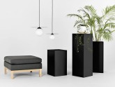 Donica PALMUS 100x35x35 - czarny