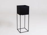 Donica PALMUS METAL 100x35x35 - czarny