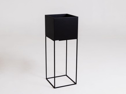 Donica PALMUS METAL 100x35x35 - czarny
