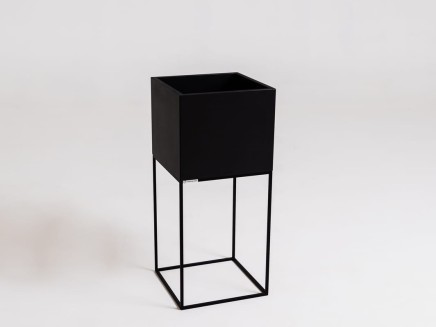 Donica PALMUS METAL 80x35x35 - czarny