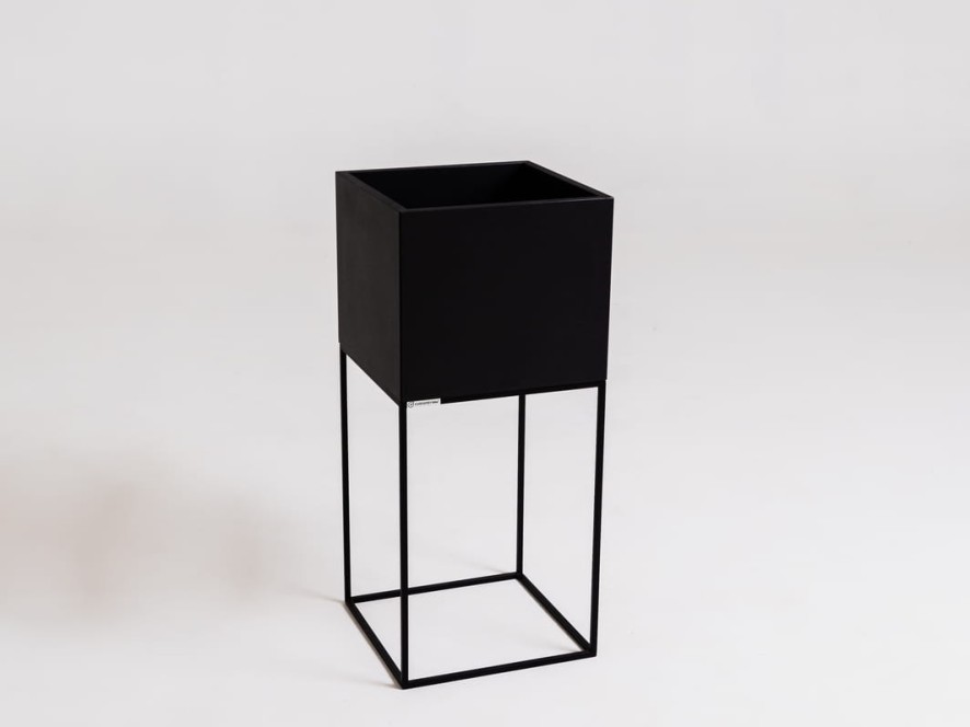 Donica PALMUS METAL 80x35x35 - czarny