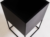 Donica PALMUS METAL 80x35x35 - czarny