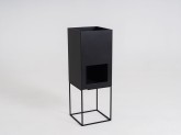 Donica PALMUS HIDE 100x35x35 - czarny