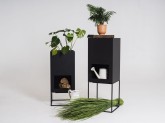 Donica PALMUS HIDE 100x35x35 - czarny