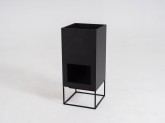 Donica PALMUS HIDE 80x35x35 - czarny