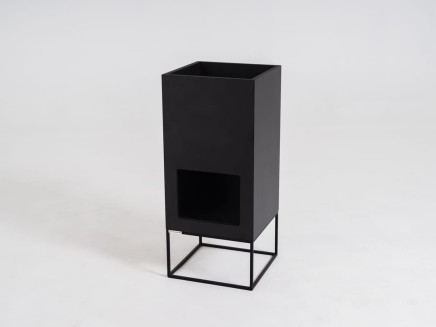 Flowerpot PALMUS HIDE 80x35x35 - black