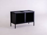 Regał SKAP BLACK 2R1 BOKS x2