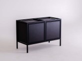 Regał SKAP BLACK 2R1 DOOR x2
