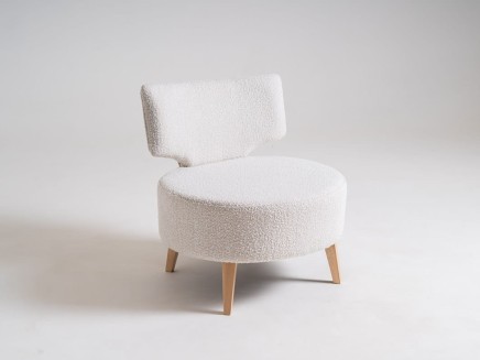 Fotel FLIPPIN - boucle (as02) naturalny