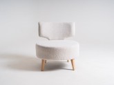 Fotel FLIPPIN -  boucle(as02), naturalny