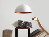 Lampa wisząca LORD 50 - miedziano-biały