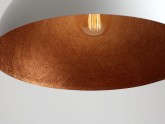 Lampa wisząca LORD 50 - miedziano-biały