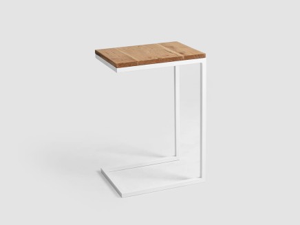 Stolik boczny LUPE SOLID WOOD 30 - dąb biały